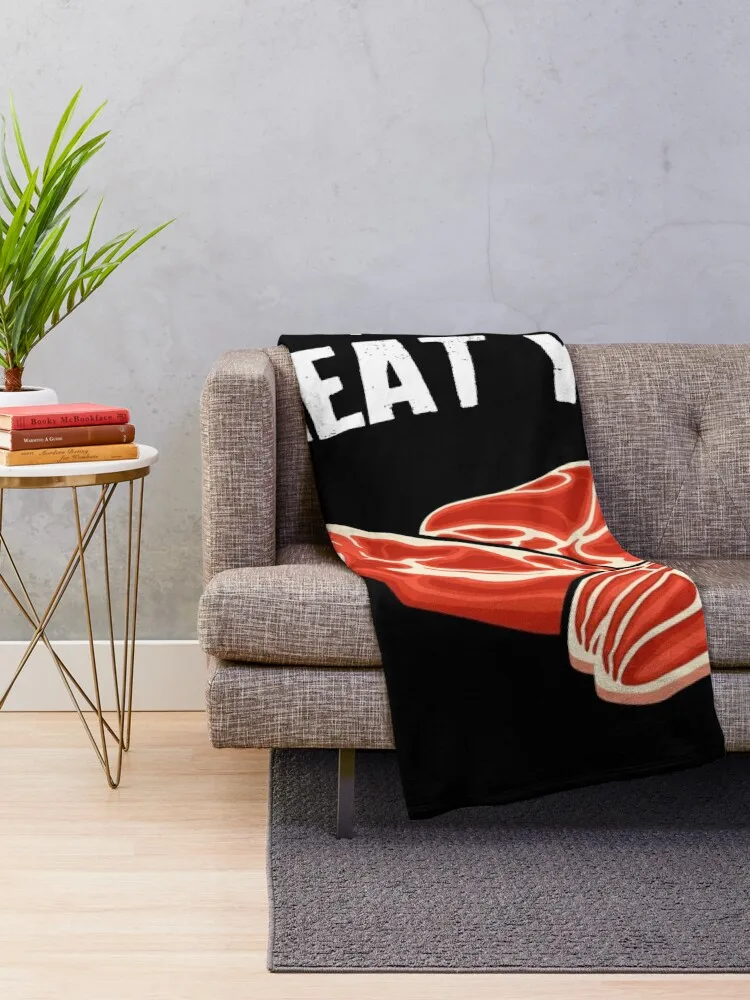 Одеяло Nice to Meat You Keto Carnivore Paleo милое одеяло в клетку для пикника