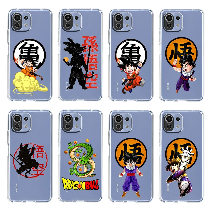 

Cartoon Dragon Ball Cool For Xiaomi Mi 12 12X 11Ultra 11i 11T 10 10T 9 9T Pro Lite 4G 5G Soft Transparent Phone Case Coque Capa