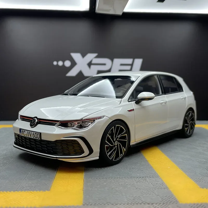 Литье под давлением масштаб 1/18 гольф 2021 Синяя Игрушка-модель из сплава модель