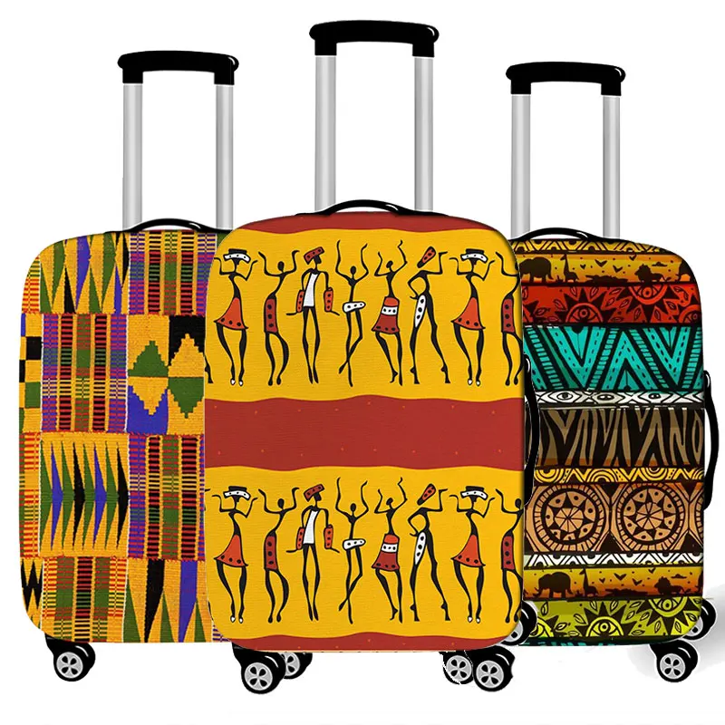 afro root / girl print luggage cover travel accessories American Africa ladies suitcase protective covers trolley case cover