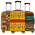 Африканский кореньДевушка Печать чемодан чехол для багажа аксессуары для путешествий американская Африка Женский чемоданчик защитные чехлы чехол на колесиках