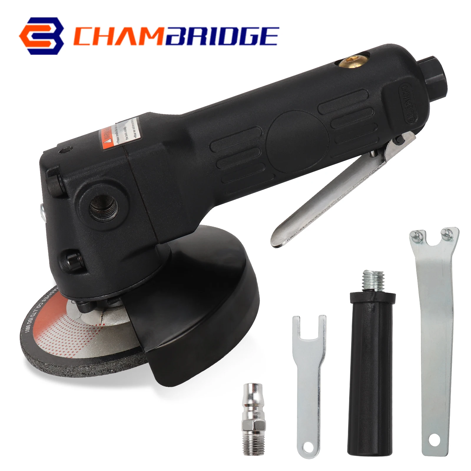 4 Inch Pneumatic Angle Grinder Grinding Wheel Air Polishing Grinding Machine for Metal Wood Cutting Polishing Pneumatic Tool