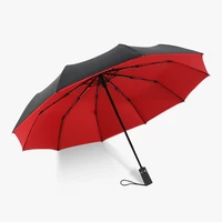 windproof double fully automatic folding umbrella female male 10 bone car large business umbrellas parasol men rain women gift