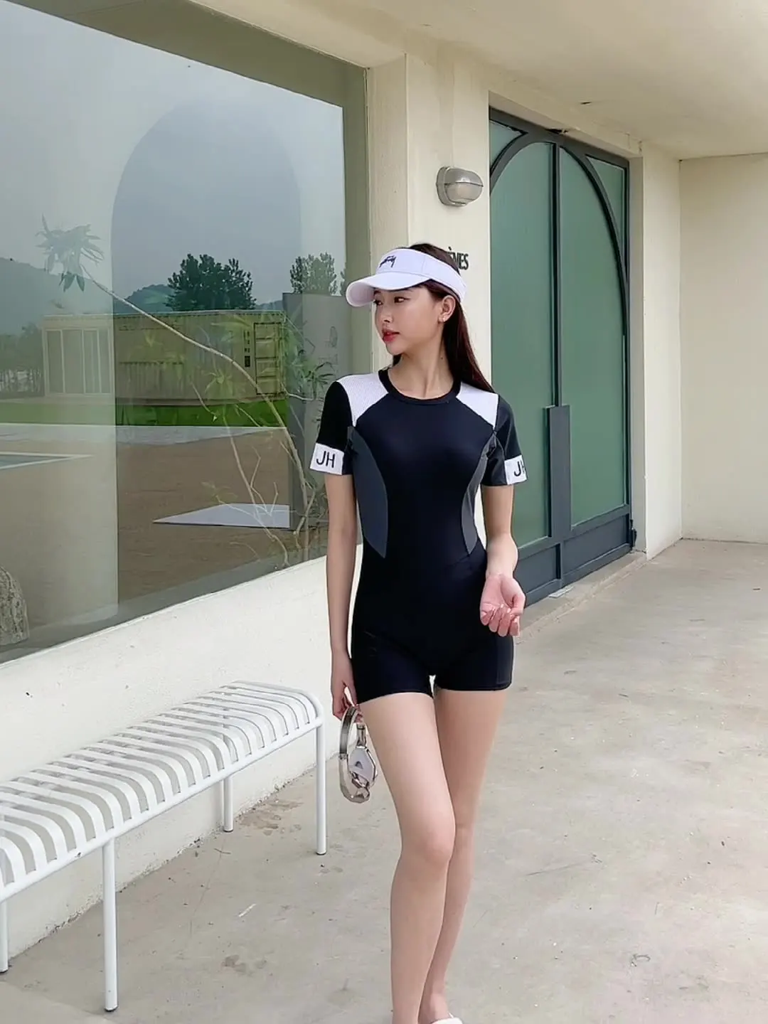 Women One Piece Quick-Dry Swimwear UV Protection WaterProof Sexy Athletic Bikini Slim Swimsuit Monokini Plus Size Bathing Suit