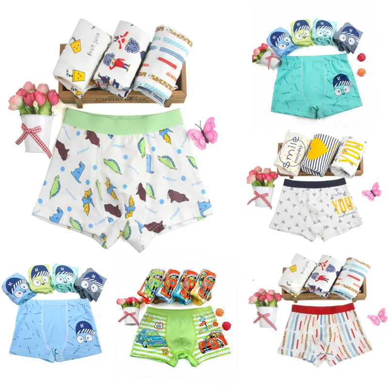 

1 шт., хлопковые трусы для мальчиков, 1-12 лет