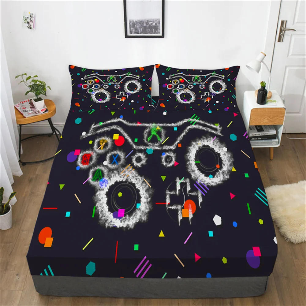 

Game 3D Comforter Cover Set Twin Bed Sets Teens Kid Home Bedclothes High End Bedding Covers Cotton Fitted Sheets Beds Sheet