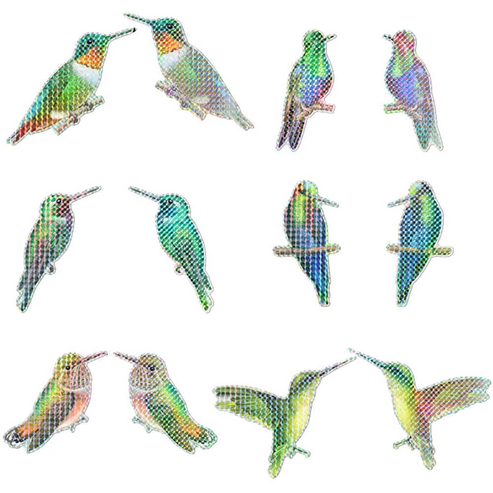 

Window Stickers Bird Alert Strikes Clingdecals Hummingbird Clings Sticker Static People Clear Decal Birds Decoration
