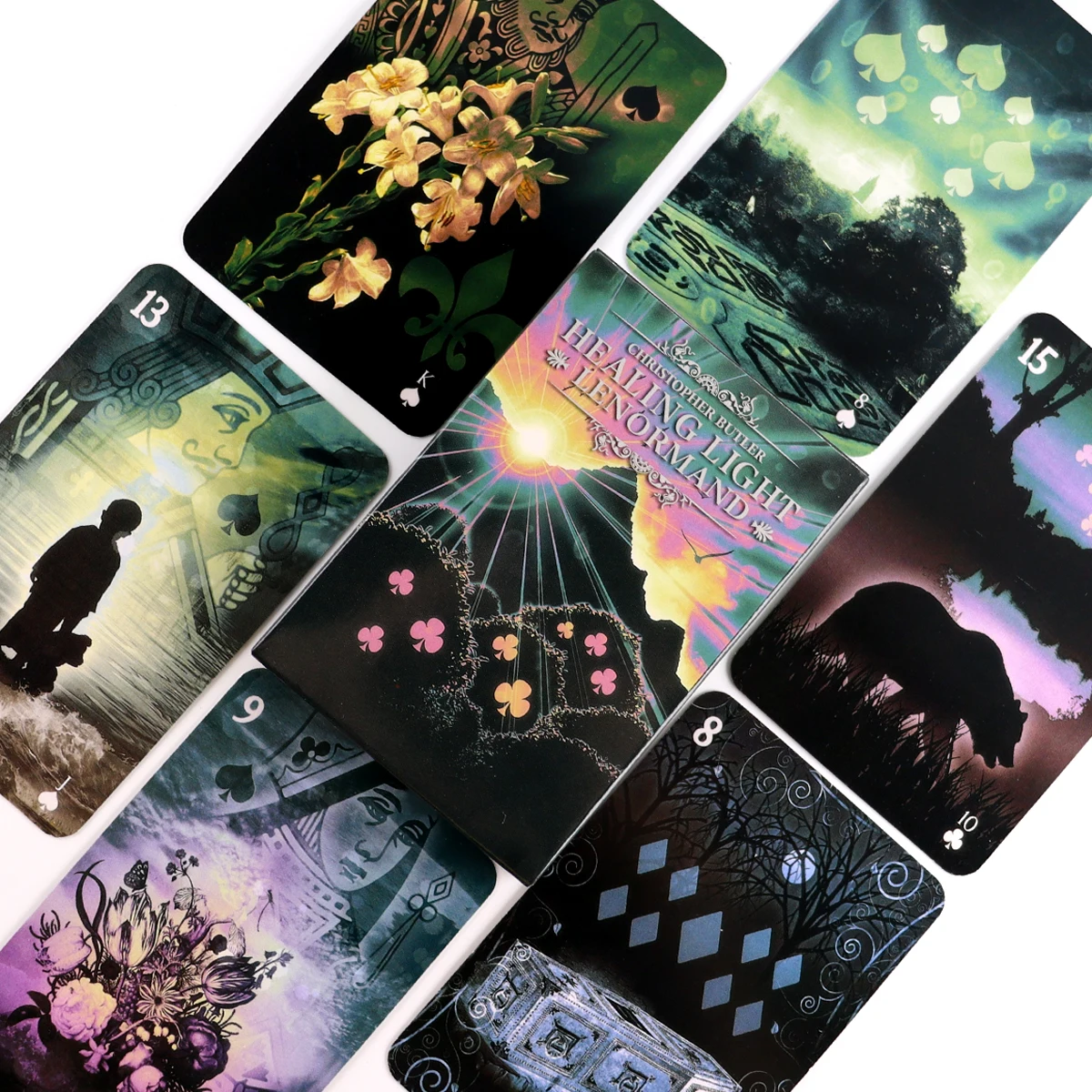 

Карманные карточки, светильник карточки Lenormand от Кристофера Батлера, Новые карточки Таро, настольные игры, забавные настольные игры, 18