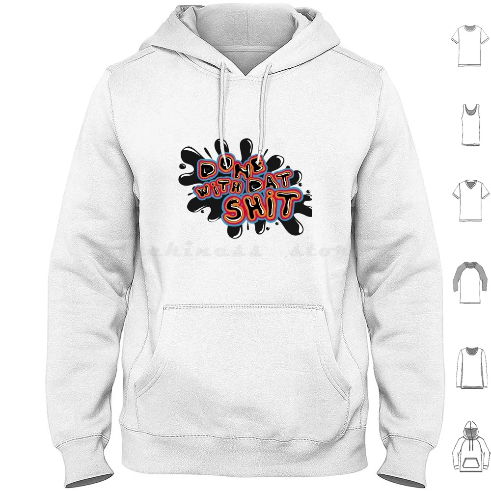 Толстовка с капюшоном длинным рукавом и надписью Mighty Boosh