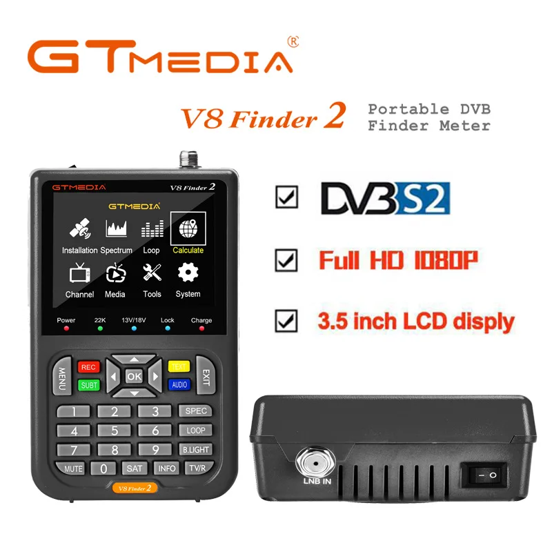 

GTMedia V8 Finder2 DVB-S2X Satellite Finder Meter