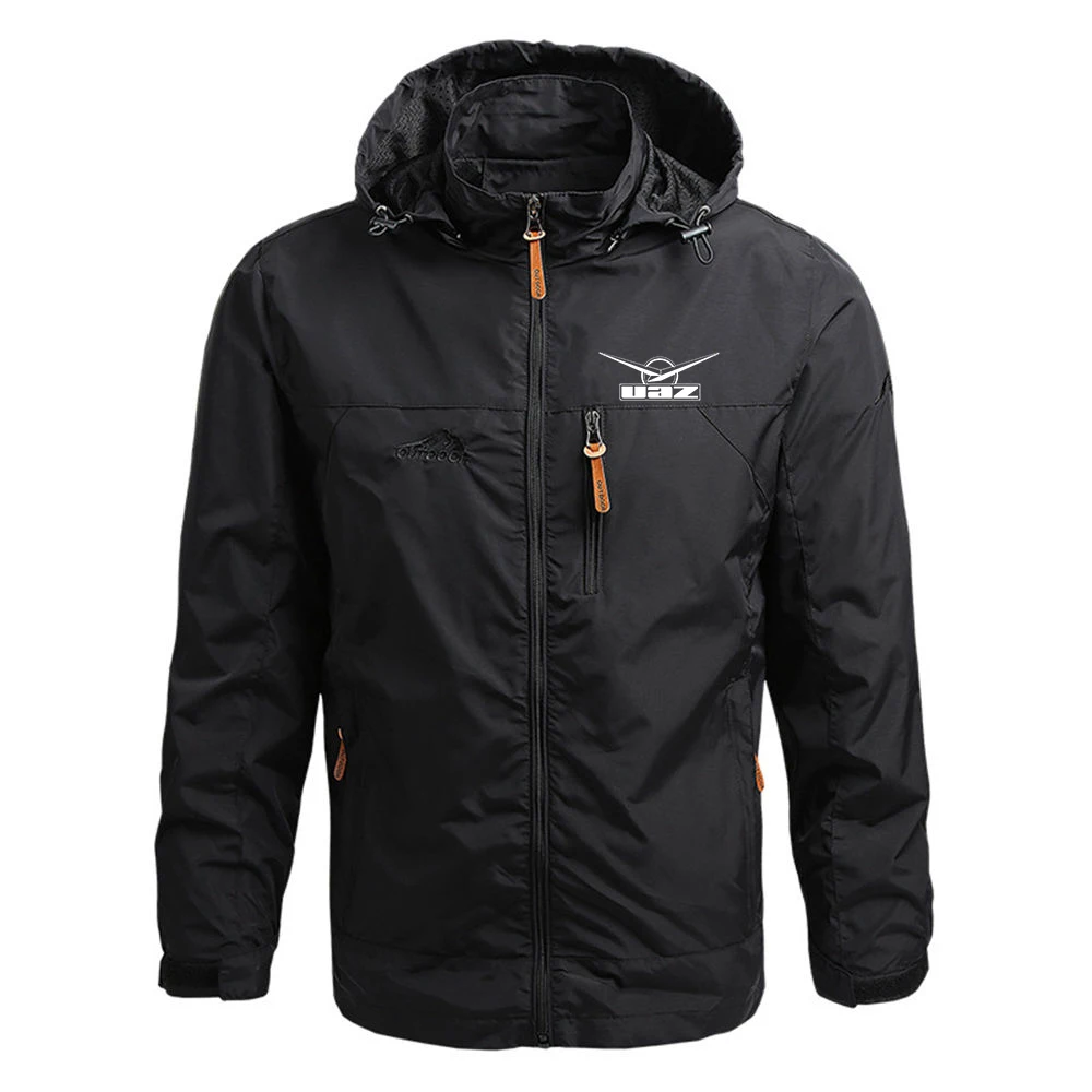 

Soviet Union Car Cccp Ussr UAZ Men New Fashion Jacket Casual Outdoor Waterproof Hooded Coat Sport Outwear Overcoat Clothing