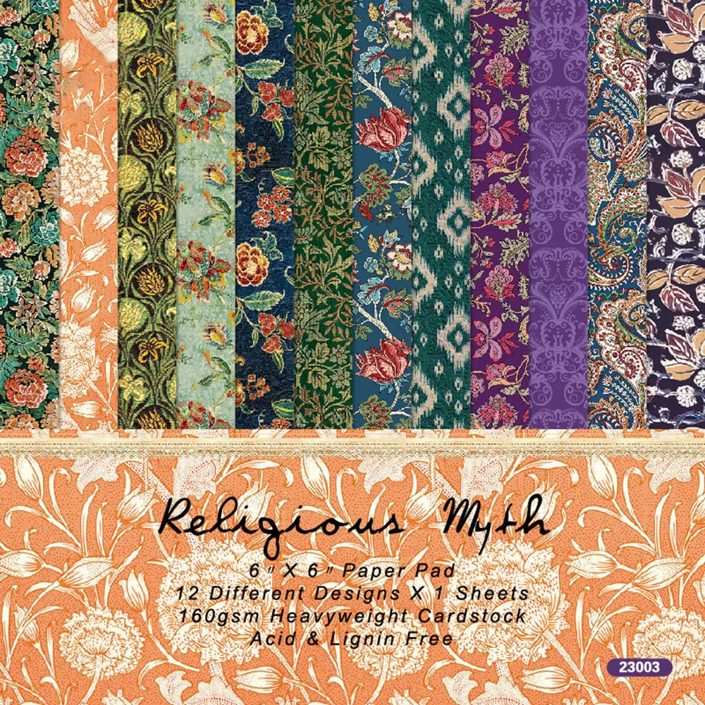 

12 Sheets Of 6-Inch Single Sided Pattern Paper Pattern Paper For Card Making DIY Scrapbooking Background Paper Pad Single Side