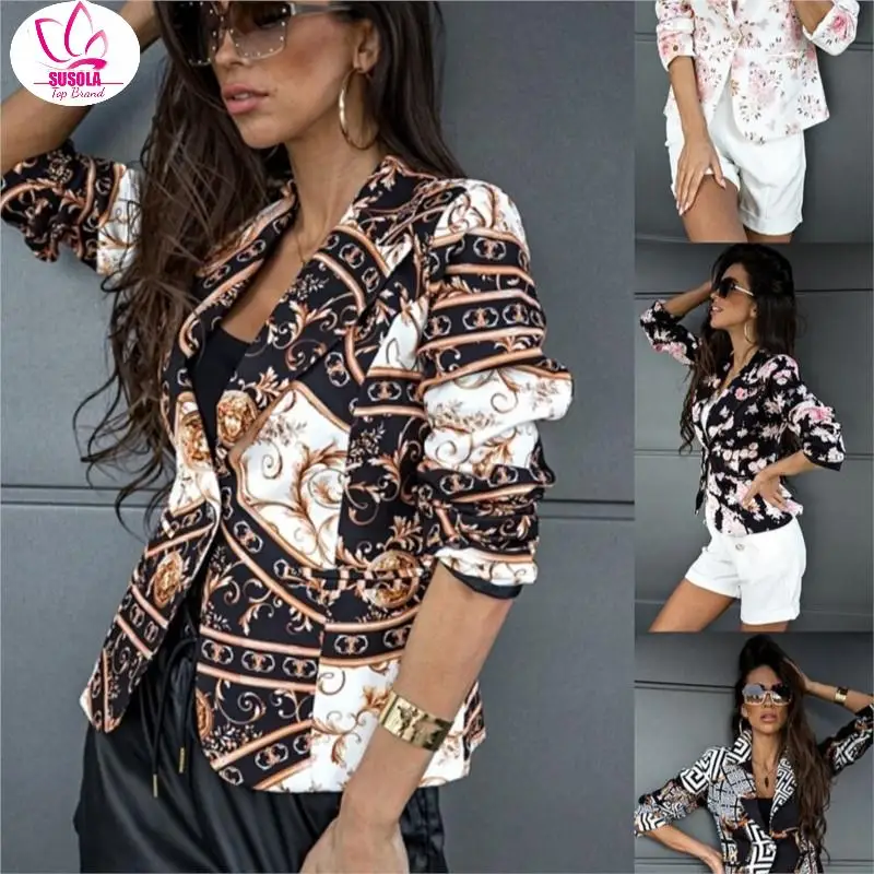 Женская Осенняя куртка-бомбер на молнии с длинным рукавом