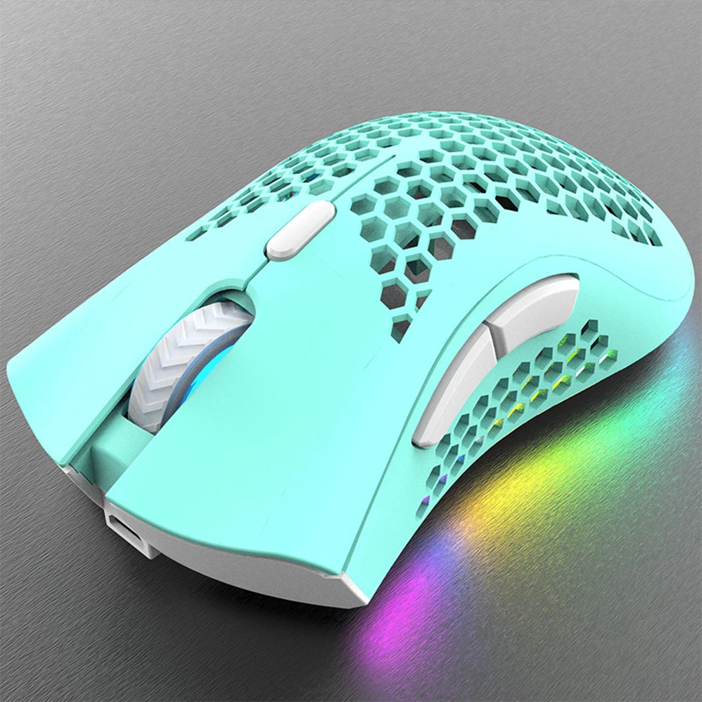 New Gaming Mouse Wireless Hollow Game Rechargeable Computer Gamer RGB Silent Mice With Backlight For PC Laptop |