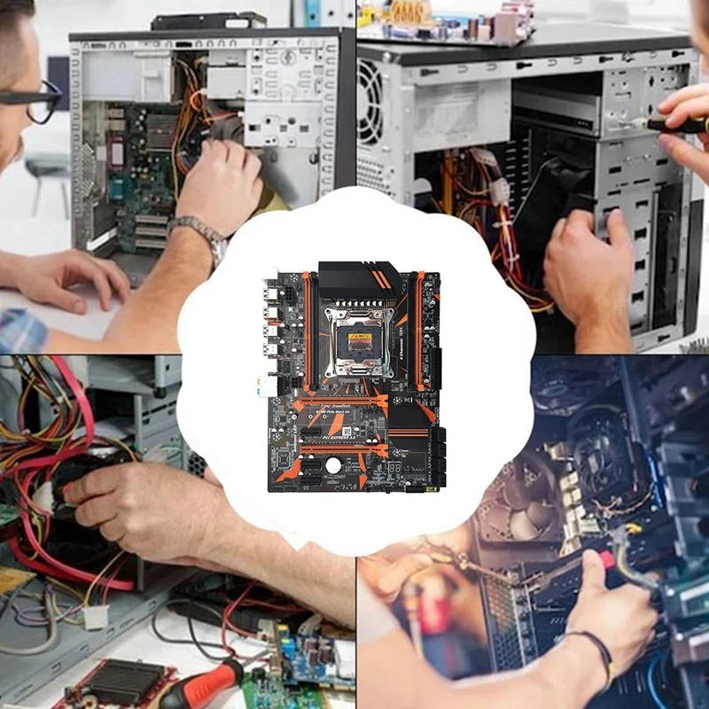 

X99 D4 Motherboard Set+E5-2620 V3 CPU+2X8G DDR4 RAM+SATA Cable LGA2011-3 CPU 4XDDR4 DIMM RAM Slot M.2 NVME Motherboard