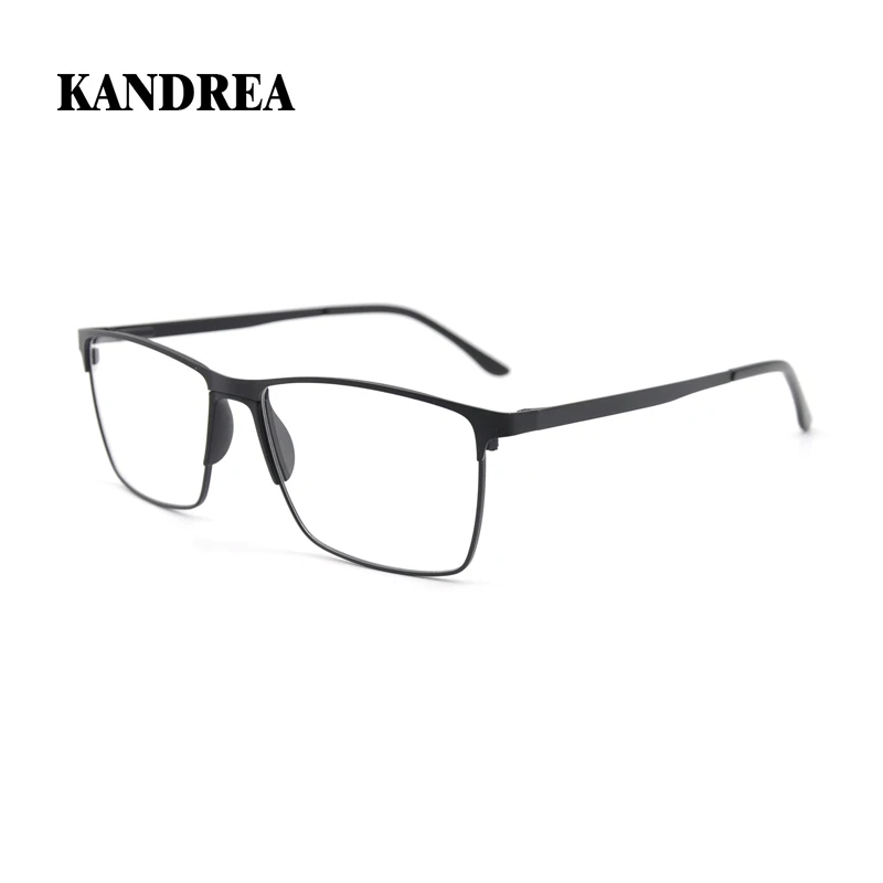 

Мужские винтажные очки KANDREA с оправой из сплава, модные мужские квадратные сверхлегкие очки для близорукости по рецепту P8500