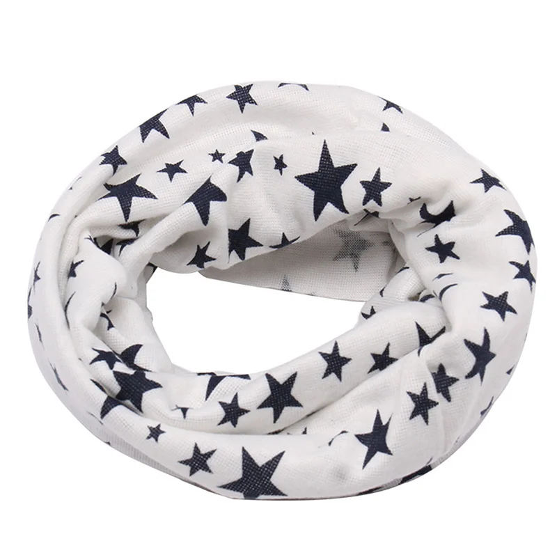 

Осенне-зимний уличный шарф с круглым кольцом для детей Детский хлопковый шарф-кольцо длинный теплый шарф с принтом звезд уличный шарф-хомут