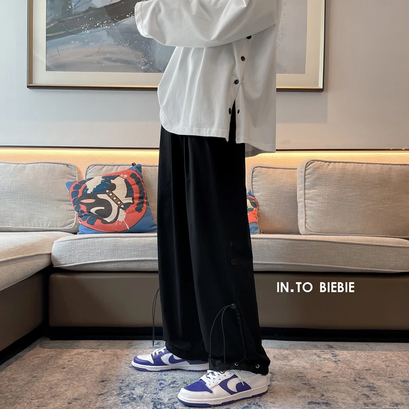 Брюки мужские тонкие повседневные джоггеры спортивные однотонные штаны до