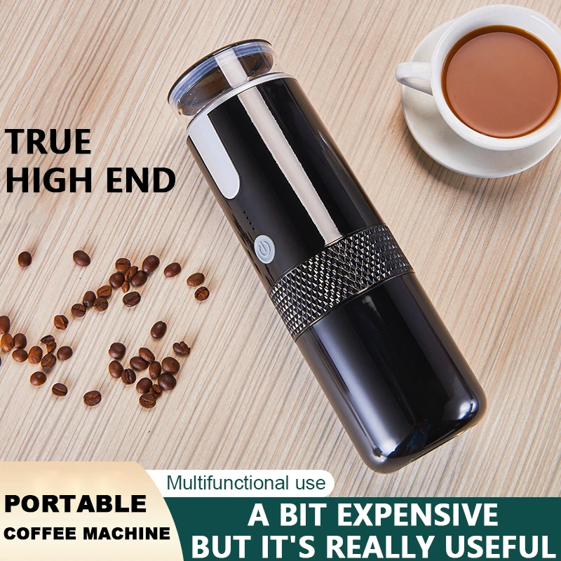 

Portable wireless electric coffee machine built-In Battery rechargeable outdoor travel car home fully automatic Coffee maker