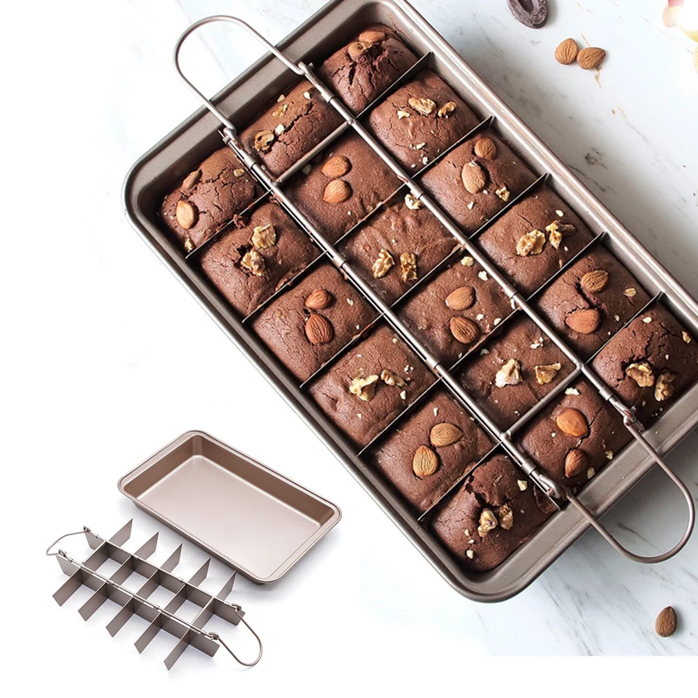 

Stainless Steel Brownie Nonstick Cake Pan Mold Square Baking Pan Bread Baking Tool Small Baking Cake Mold Cake Tools