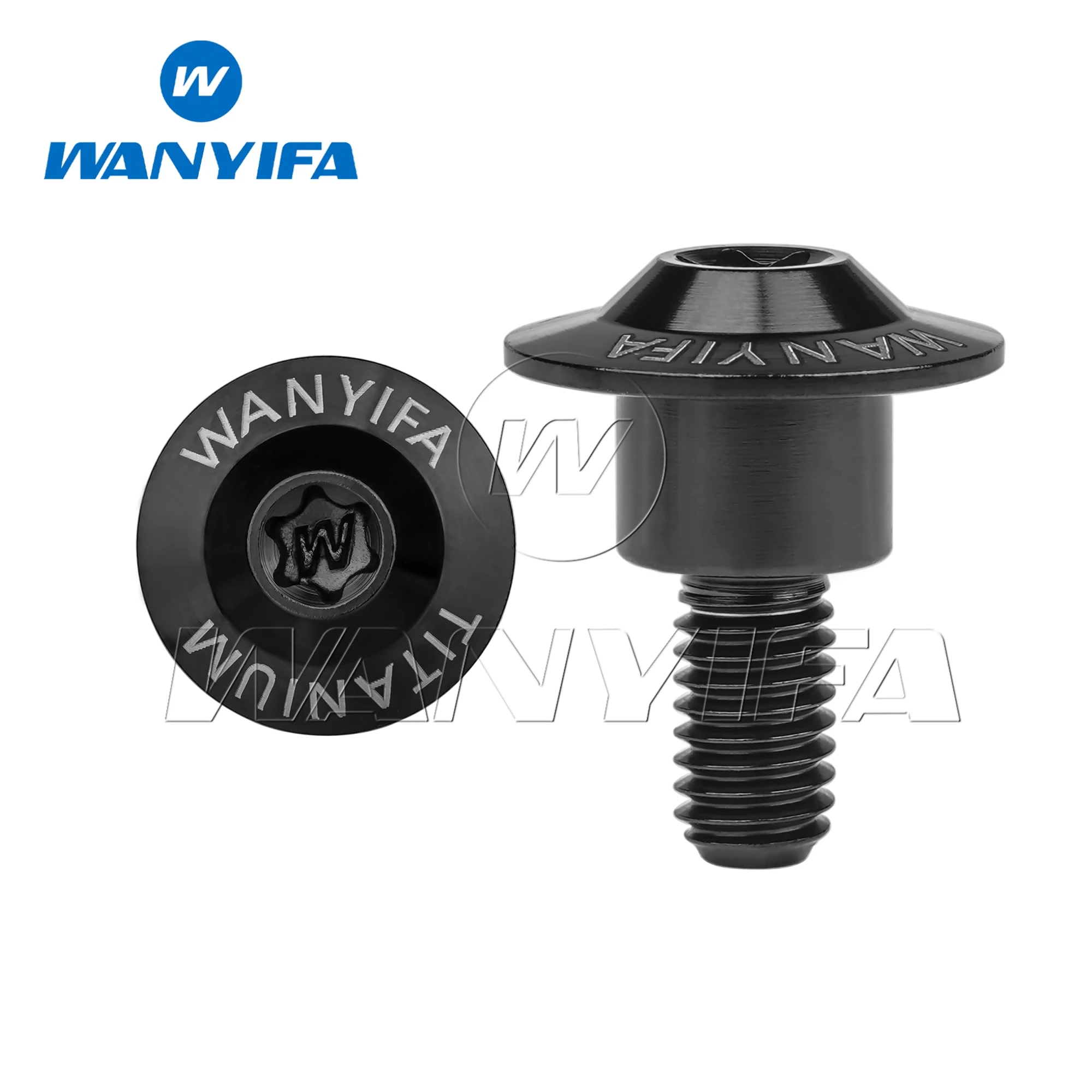 

Титановый болт Torx Wanyifa M5/M6x11-22 мм для крепления мотоцикла, головка зонтика в виде ступеней бабочки