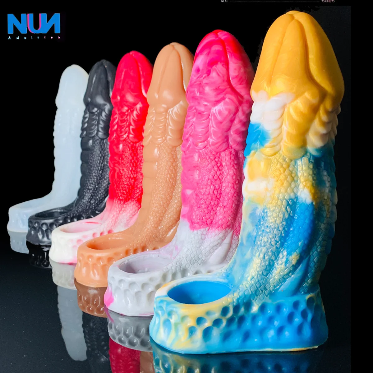 NUUN Мужская силиконовая насадка на пенис удлинитель для пениса с текстурой