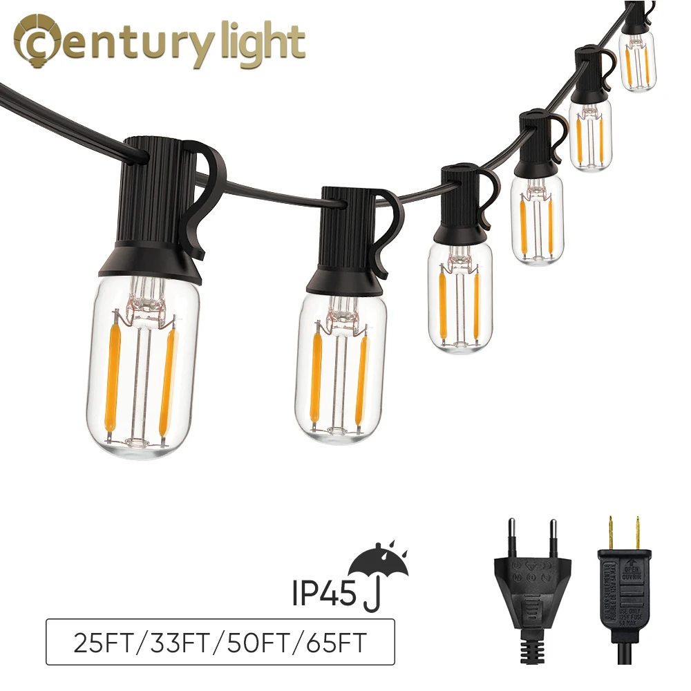 СВЕТОДИОДНАЯ Гирлянда T20 светильник водонепроницаемая IP45 1 Вт трубчатая сменная