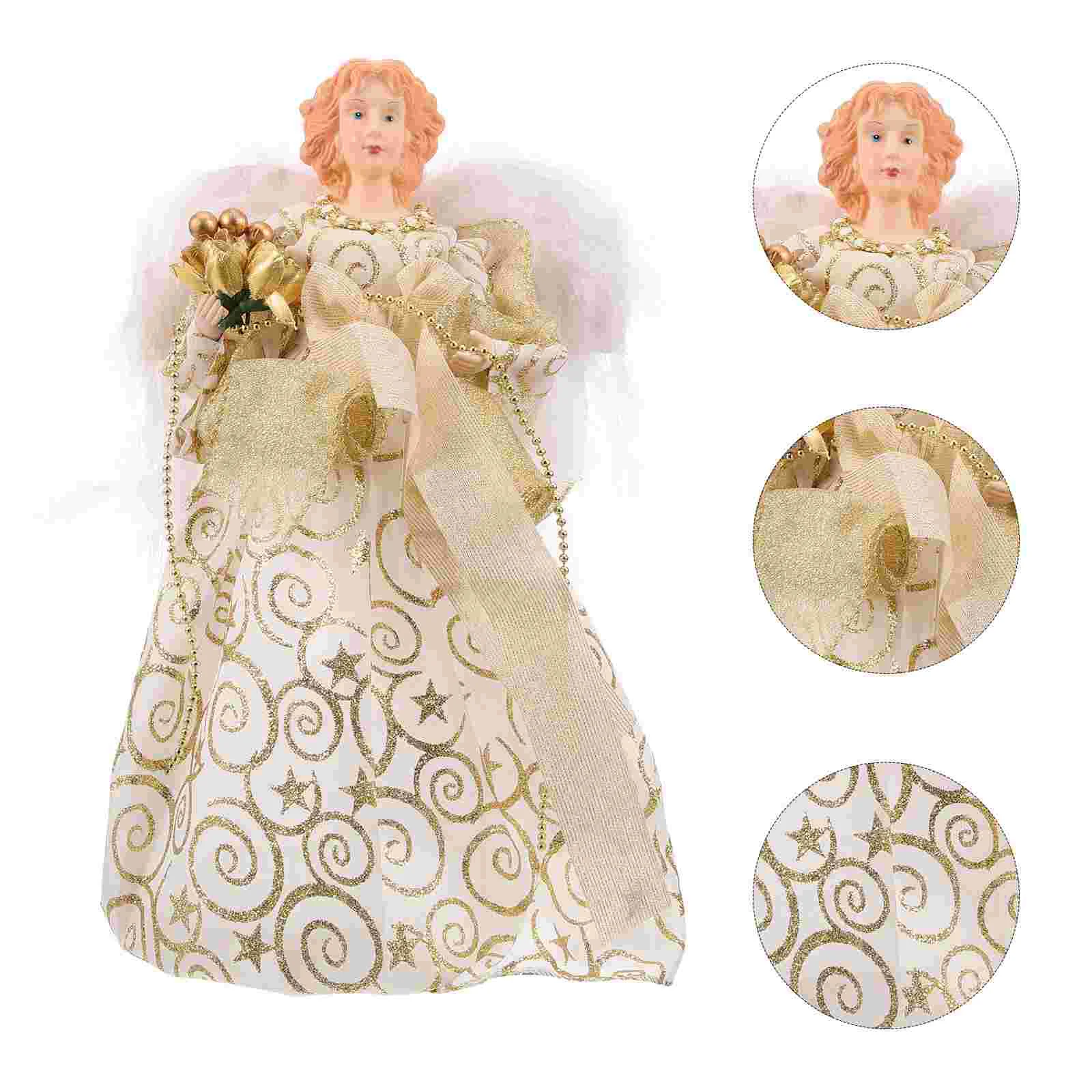 Фигурки ангелов принадлежности для украшения рождественской елки плюшевые