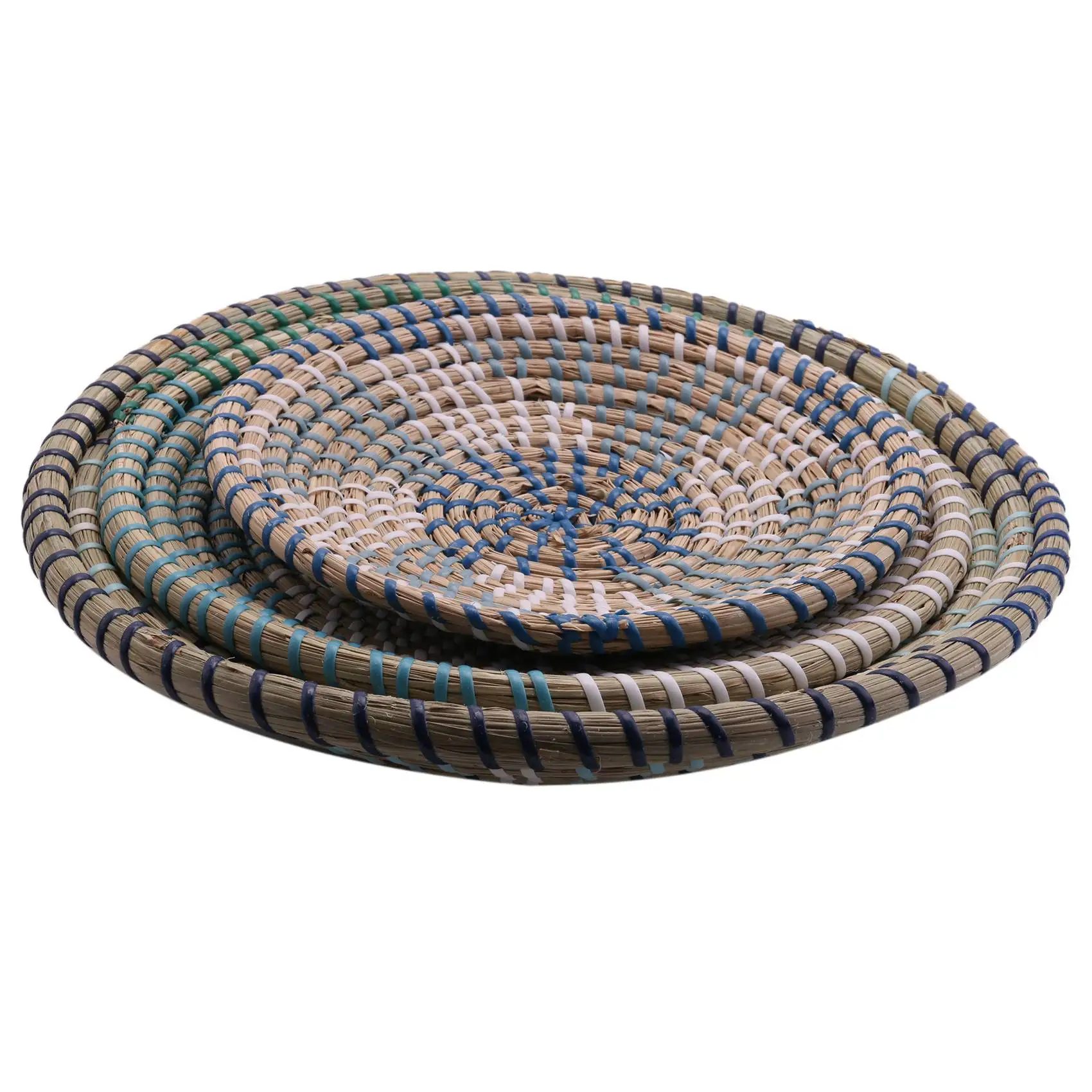 

Rattan Wall Decor. Set of 3 Wicker Wall Decor Hanging Baskets. Perfect for Wall Basket Decor. Stylishly Woven Wall Decor