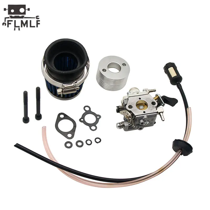 Rc-Auto-Luftfilter + Vergaser + Kraftstoffleitung des 23CC ~ 58CC-Motors für 1/5 Hpi Rofun Km Rovan LT Baja FG ZENOAH CY RCMK GoPed Redcat – Detail 2