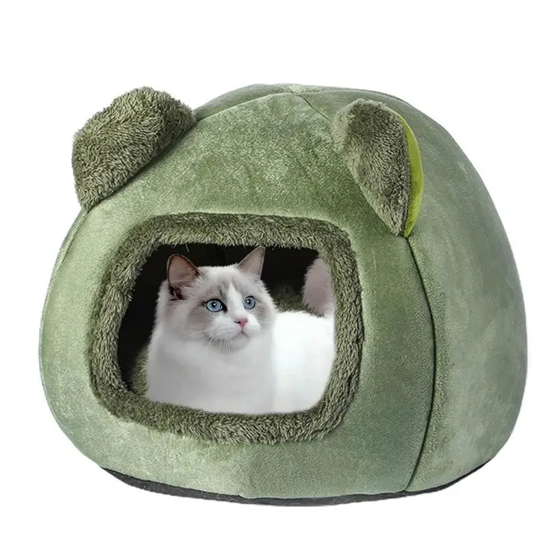 

Cat Nest Cat Nest Bed With Waterproof Bottom Creative Panda Ears Shape Cat House Bed For Small Dogs Cats Comfortable & Soft
