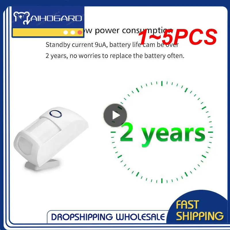 

1~5PCS 433MHz Motion Sensor Wireless 25kg PET Detector Animal Indoor Infrared PIR Detectors For Our Home Security Alarm