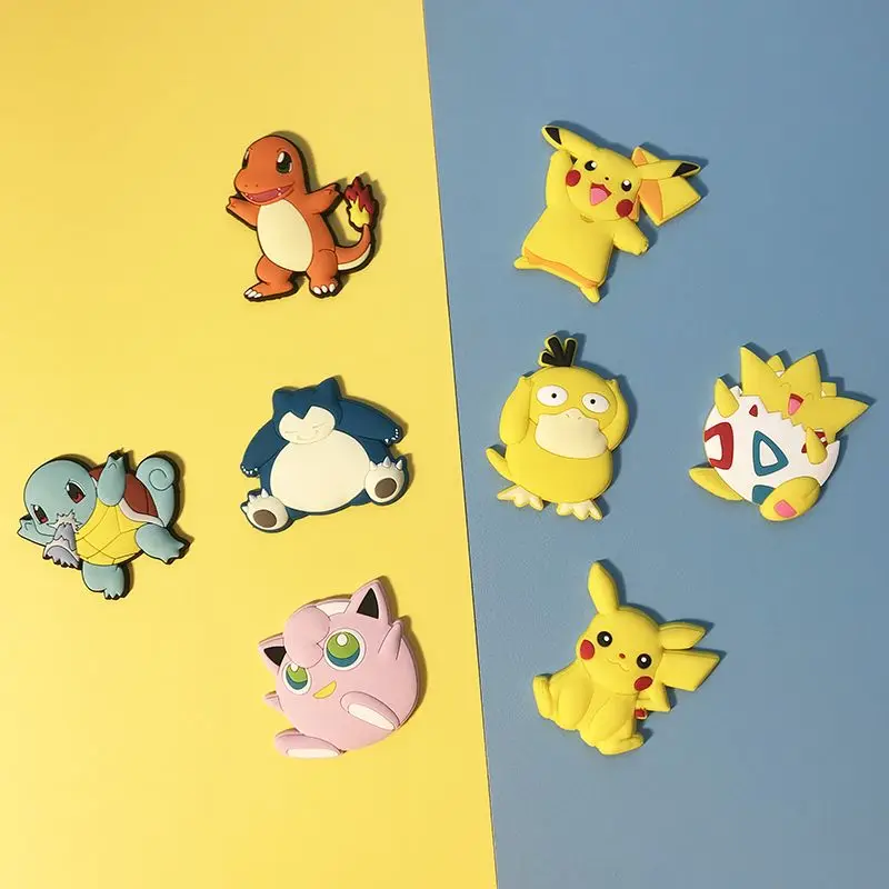 

Pokemon Pikachu Cartoon Fridge Magnet Kawaii Creativity Memo Message Strong Magnetic Sticker Stereoscopic Magnet Desktop Decor