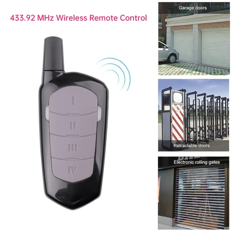 Пульт дистанционного управления для ворот 433 МГц черный