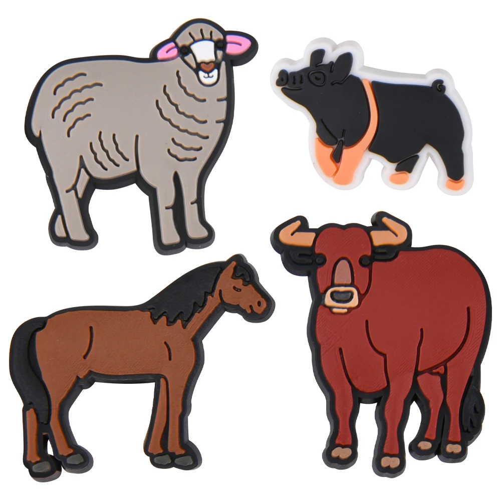 1-10 шт. украшения для обуви в виде животных