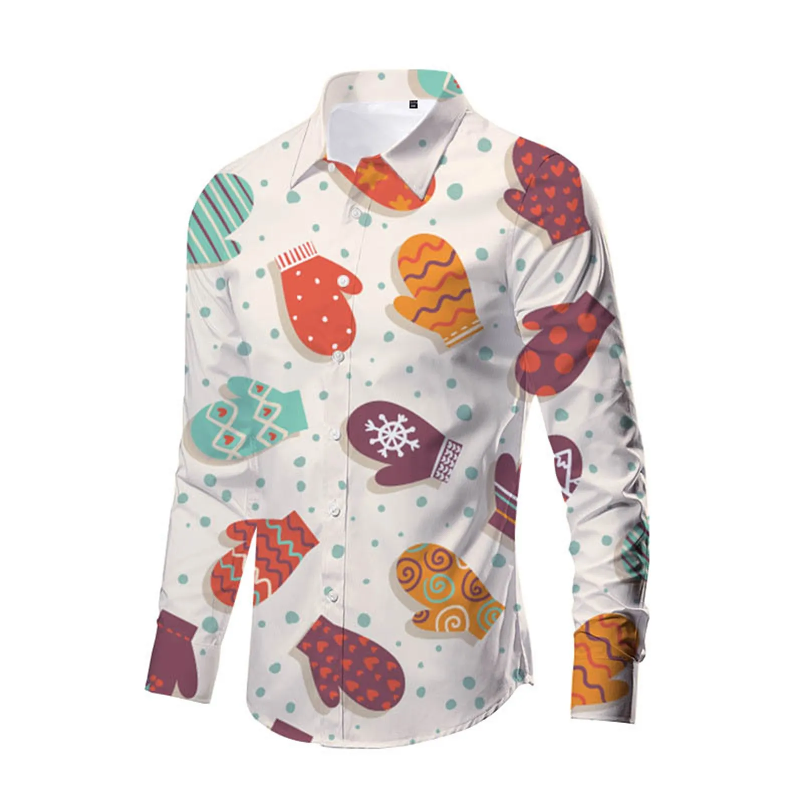 

Мужская атласная рубашка на пуговицах, с длинным рукавом