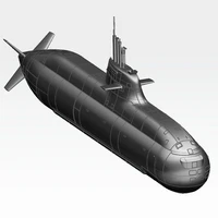 one leaf 172 75cm remote control submarine sla resin kit german type 212 submarine