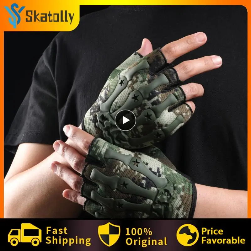 

Men's Half-finger Motorcycles Riding Glovers Summer Riding Protective Gloves Outdoor Sports Cycling Non-slip Breathable Gloves