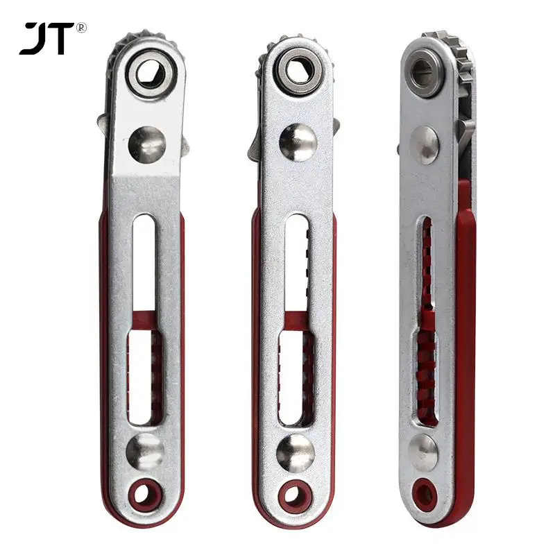

Mini Ratchet Wrench Screwdriver 1/4 Inch Drive Socket Hex Screwdriver Bit Dual-Drive Head Ratchet Wrench Tool With Two Heads