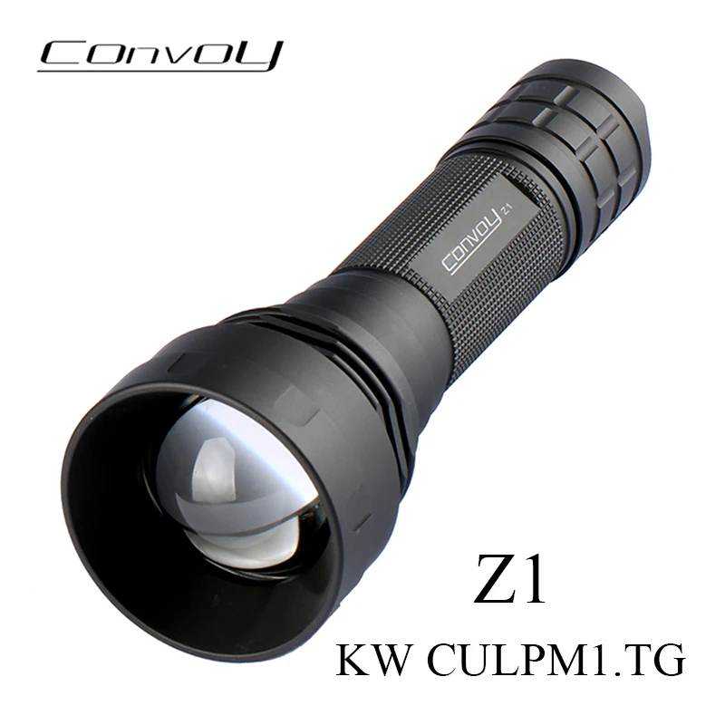

Светодиодный фонарик Convoy Z1 KW CULPM1.TG с фокусировкой, фонарь высокой мощности для кемпинга, лампа с фокусировкой, 12 групп, 21700