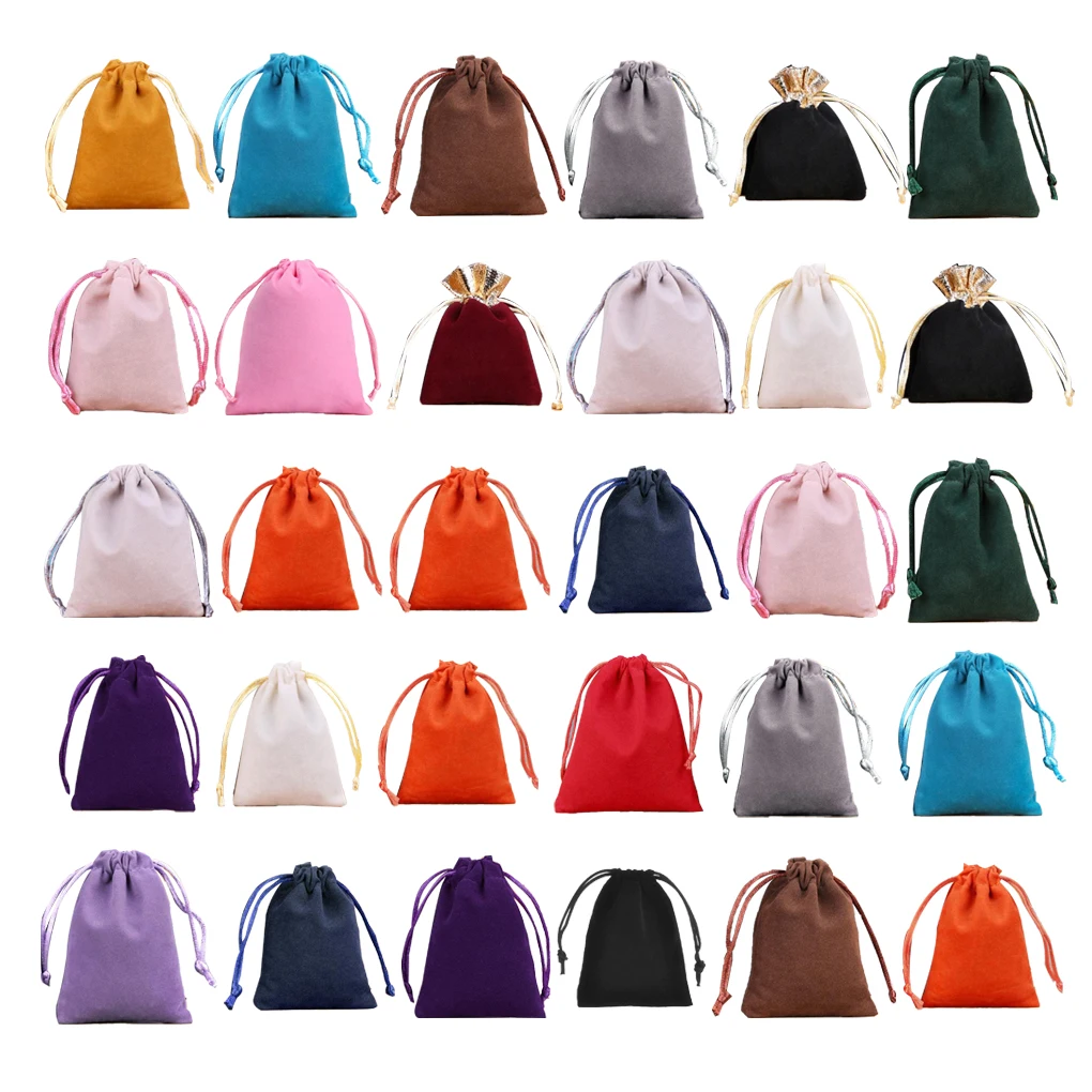 

Jewellery Pouch Drawstring Bags Earrings Rings Packaging Candy Handicrafts Mobile Phone Party Gifts Drawable Pouches