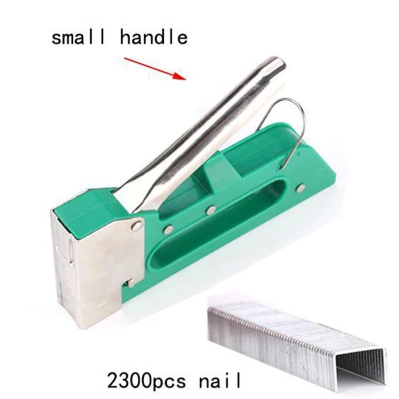 

3 in 1 Manual Heavy Duty Hand Nail Gun Steel Furniture Stapler For Framing Staples By Free Woodworking Tacker Tools