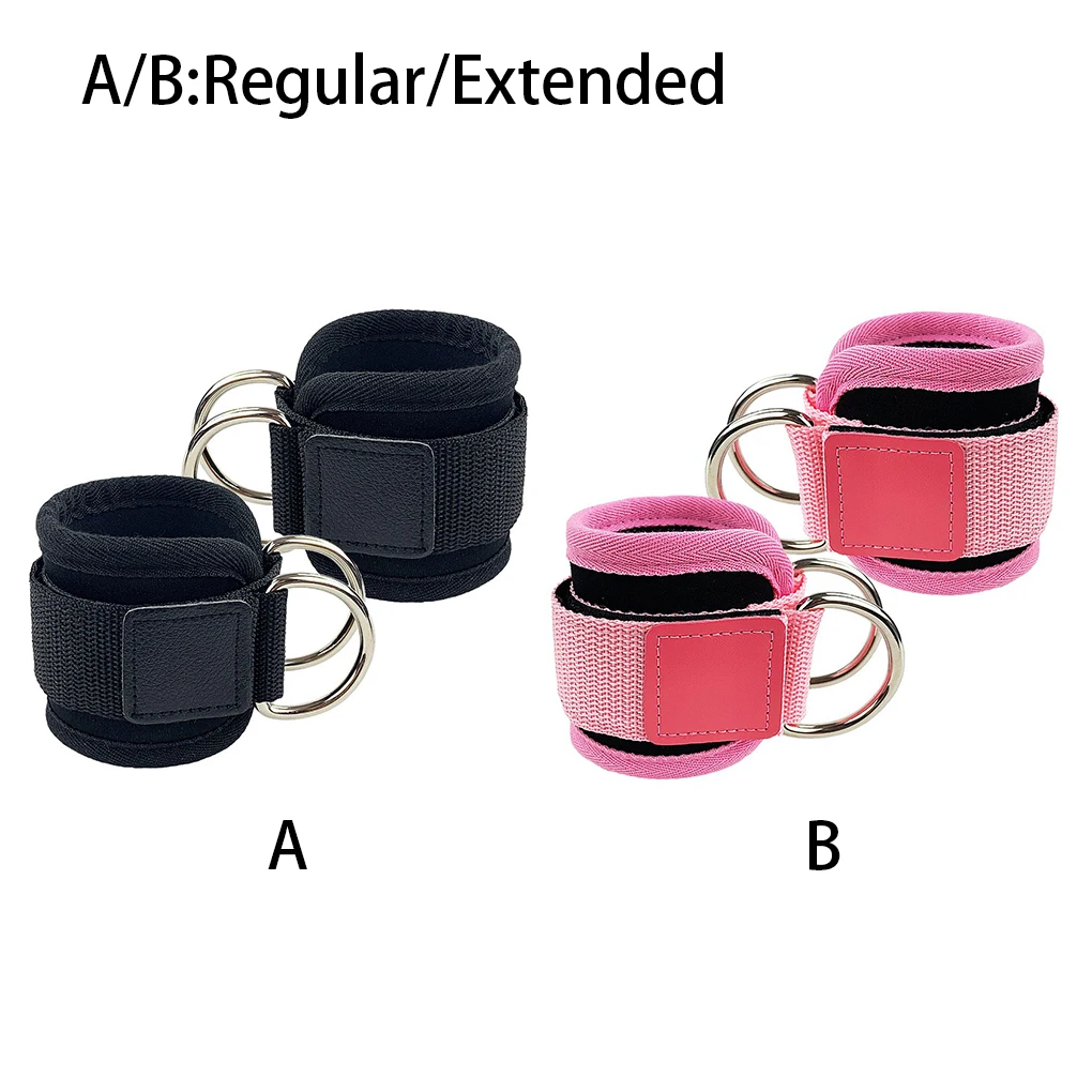 

1 Pair Fitness Ankles Strap Joint Protector Exercise Foot Support Gym Training Beginner Attachments Black Regular