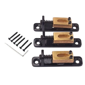 3Pcs Single Bridge Tremolo Roller Saddles For ST TL Cigar Box Guitar With Wrench