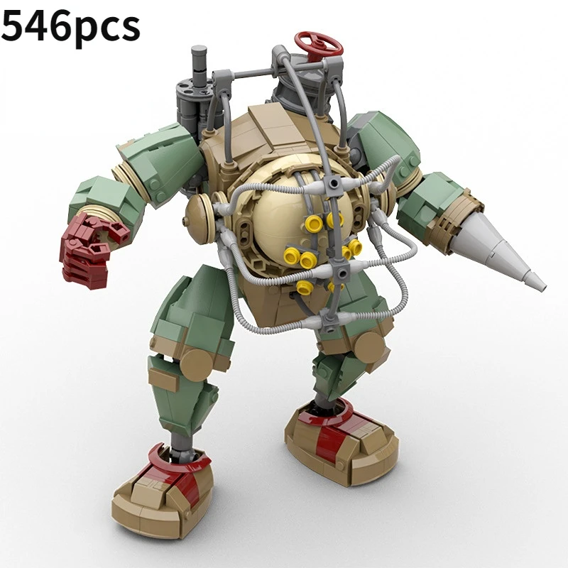

MOC creative game BioShock Big Daddy building block boy likes to collect ornaments building blocks toy Christmas birthday gifts