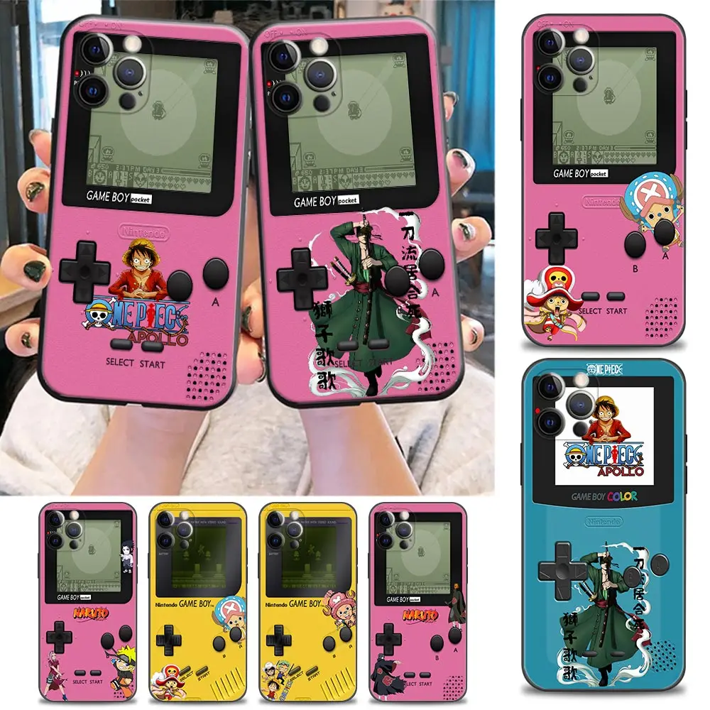 

Anime Naruto Dragonball One Piece Phone Case for Apple iPhone 11 12 13 Pro Max 7 8 SE XR XS Max 5 5s 6 6s Plus TPU Case Fundas
