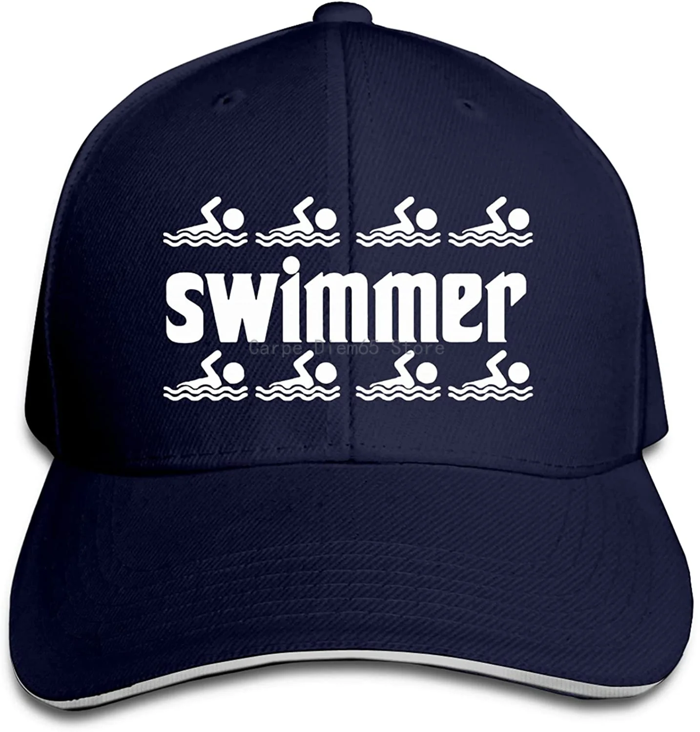 

Swimmer Peaked Baseball Cap Hat Baseball Sun Hat Sandwich Cap