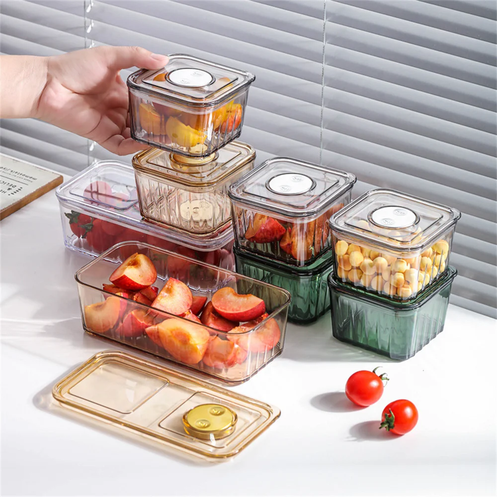 

Контейнер для хранения в холодильнике пищевой герметичный контейнер для сохранения свежести бытовой Кухонный Контейнер для замораживания фруктов Кухонные гаджеты