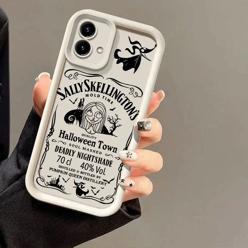 Чехол Jack Skellington Sally Halloween для Motorola Moto G06 G56 G86 G96 G100 5G Edge 60 70 Fusion 50 Pro 40Neo G85 G84 G75 (art.: 3920dad5703ac) - 3920dad5703ac