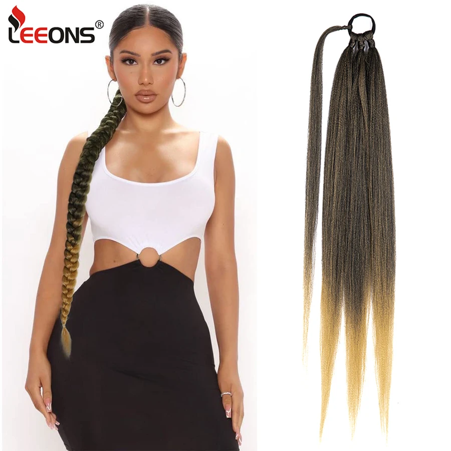 

Длинный Плетеный накладной хвост, 26 дюймов, с завязкой для волос